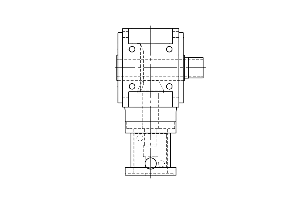 RIDUTTORI DYNAGEAR CAD, sezione