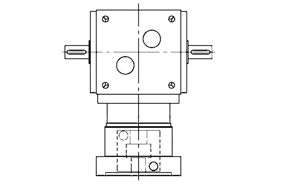RINVII POWERGEAR HS CAD, sezione